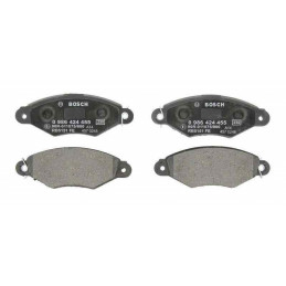 4 Plaquettes de frein avant BOSCH pour Citroen xsara Peugeot 306 Renault kangoo Nissan kubistar 0986424455