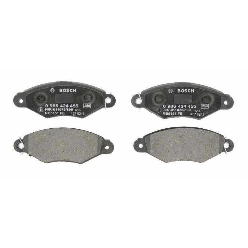 4 Plaquettes de frein avant BOSCH pour Citroen xsara Peugeot 306 Renault kangoo Nissan kubistar 0986424455