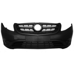 Pare choc avant noir S/emplacement antibrouillard S/packontrol pour Mercedes Vito à partir de 10/14 ME2540101
