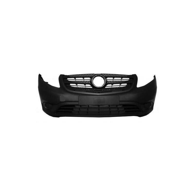 Pare choc avant noir S/emplacement antibrouillard S/packontrol pour Mercedes Vito à partir de 10/14