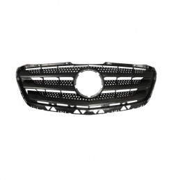 Grille de Calandre Avant pour Mercedes Sprinter 210-519 de 2013 à 2018 Noir 50N205