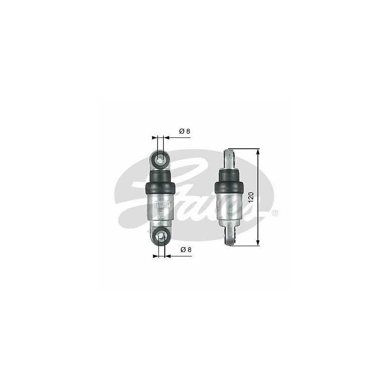 Galet enrouleur courroie d'accessoires GATES pour Bmw Série 3 E46 Série 5 E39 T39215 Galet enrouleur courroie d'accessoires GATES pour Bmw Série 3 E46 Série 5 E39 T39215