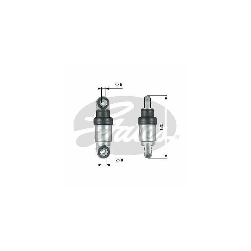 Galet enrouleur courroie d'accessoires GATES pour Bmw Série 3 E46 Série 5 E39 T39215