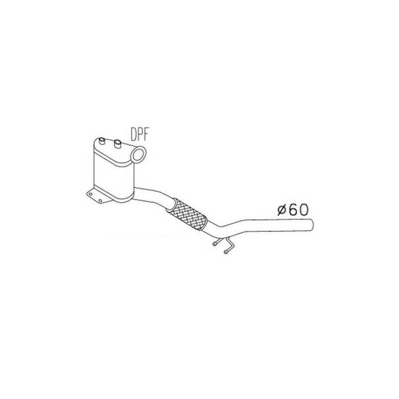 Filtre à particules / FAP ROMAX pour Audi A3 Seat Altea Leon Toledo Vw Golf Jetta Touran 48 12 004