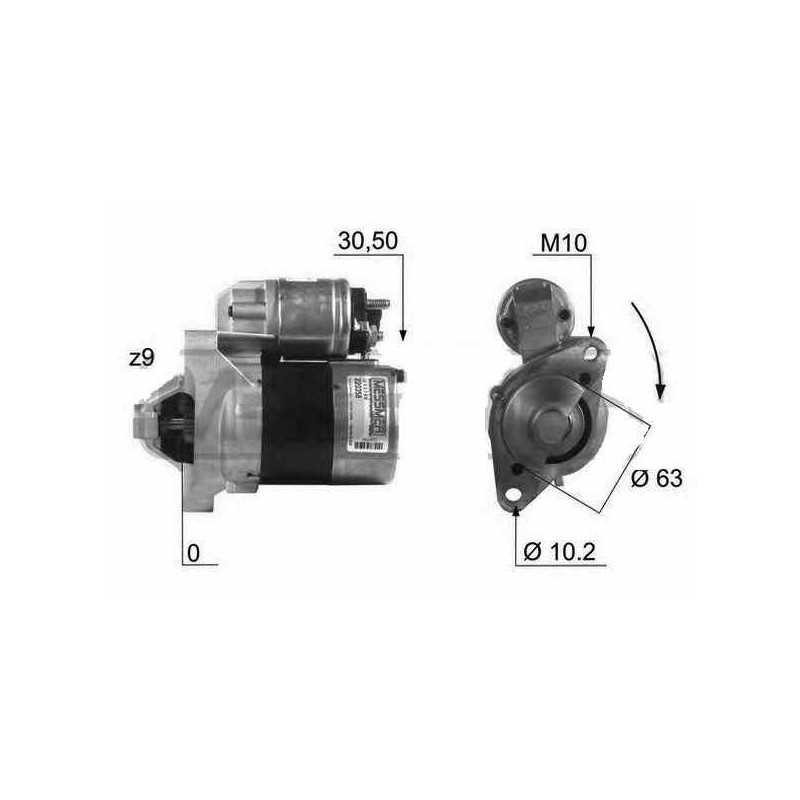 Demarreur pour Renault Clio 1 2 3 Kangoo Modus Symbol Twingo 1 2 Nissan Kubistar Dacia Sandero 220358A