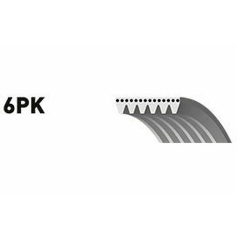 Courroie trapézoïdale à nervures GATES pour Citroen C2 et C3 ph 1 1.4 6PK1029EMD Courroie trapézoïdale à nervures GATES pour Citroen C2 et C3 ph 1 1.4 6PK1029EMD