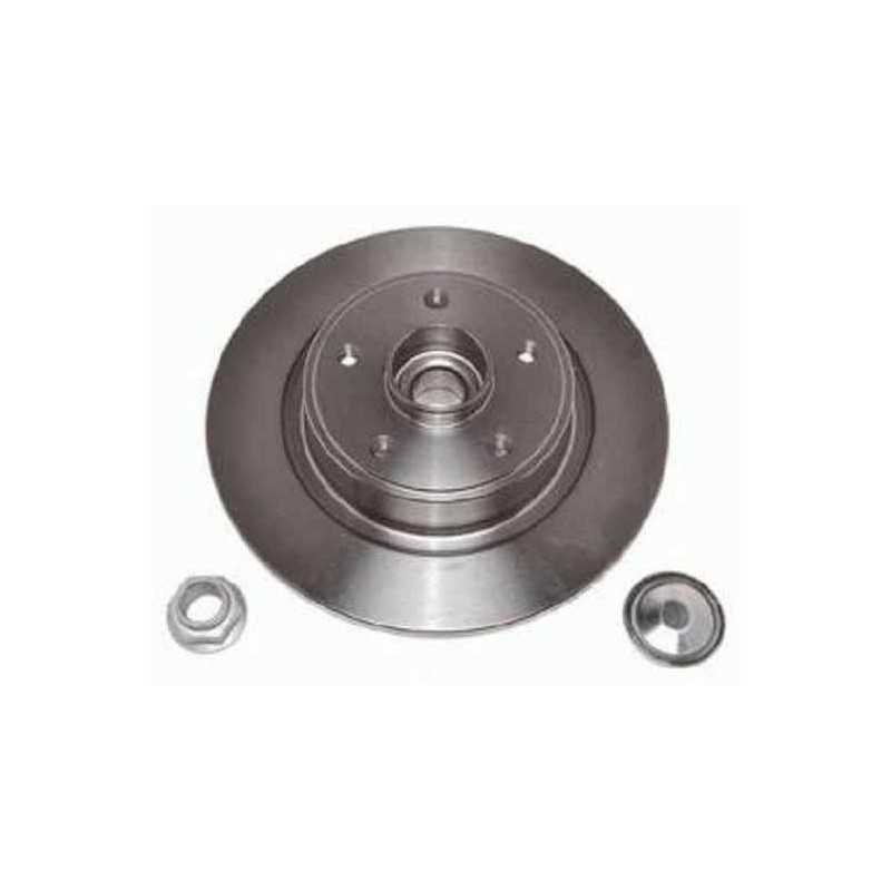 Jeu de 2 disques de frein arriere pleins avec roulement EICHER pour Renault Laguna 2 Grand Scenic 2 104745519