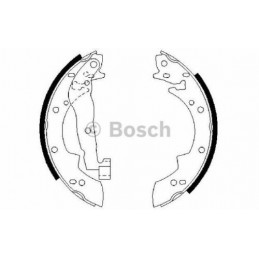 Jeu de 4 mâchoires de frein arrière BOSCH pour Peugeot 204 205 304 305 405 Renault 16 20 21 25 Clio Suzuki Talbot Volvo 0 986...