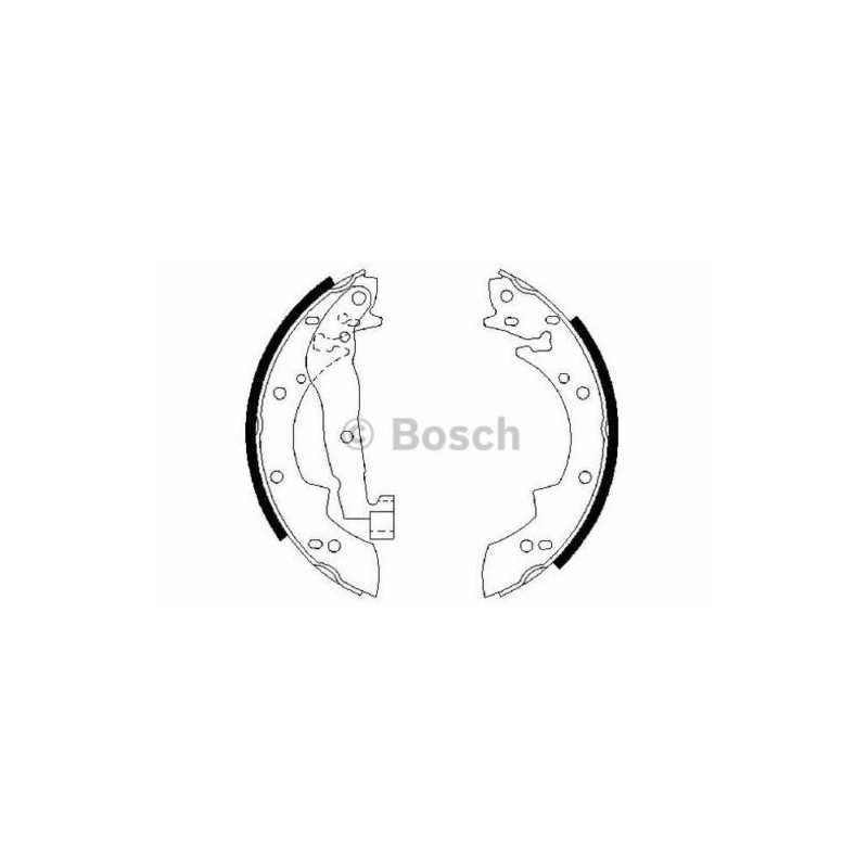 Jeu de 4 mâchoires de frein arrière BOSCH pour Peugeot 204 205 304 305 405 Renault 16 20 21 25 Clio Suzuki Talbot Volvo 0 986...