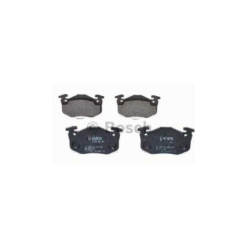Jeu de 4 plaquettes de frein arriere BOSCH pour Citroen Saxo Zx Peugeot 106 205 206 306 309 Renault R19 Clio2 Megane1 Super5 ... Jeu de 4 plaquettes de frein arriere BOSCH pour Citroen Saxo Zx Peugeot 106 205 206 306 309 Renault R19 Clio2 Megane1 Super5 ...