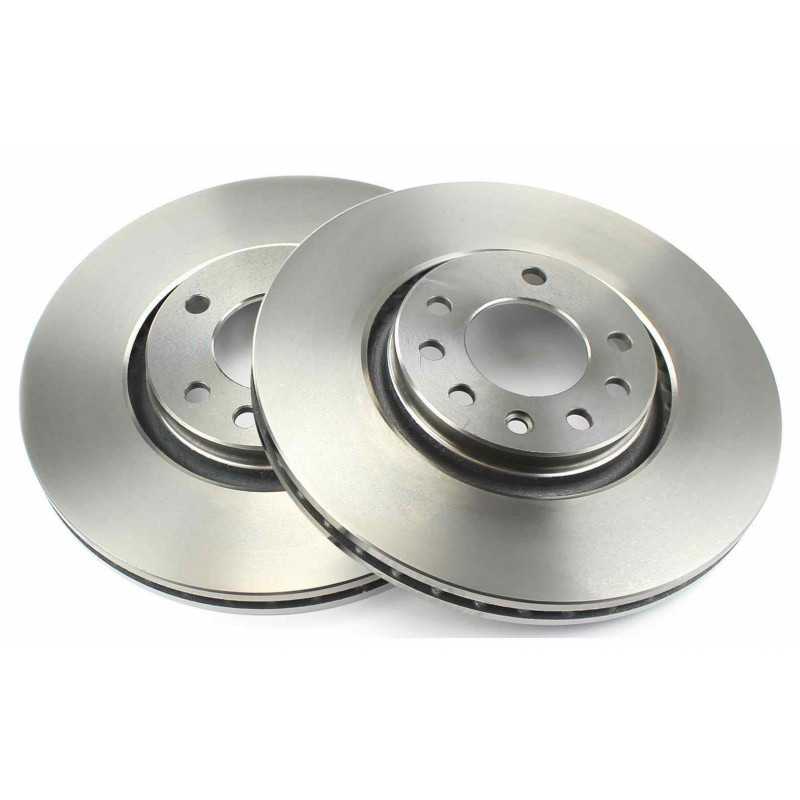 Jeu de 2 disques de frein avant EICHER pour Opel Astra G H Corsa D E Meriva Zafira B Saab 9-5 104880249