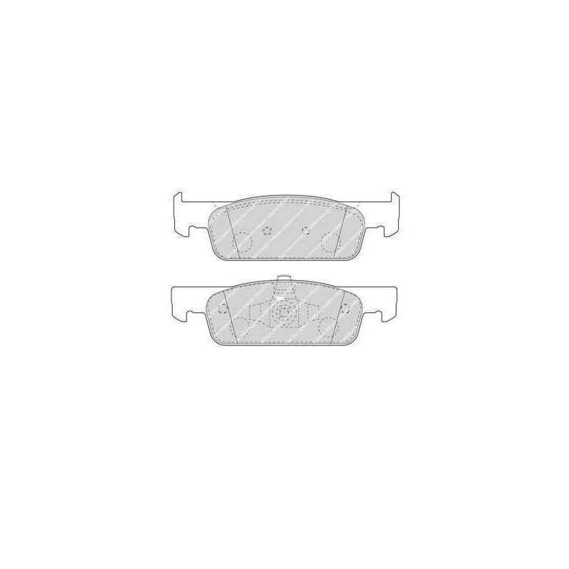 Jeu de 4 plaquettes de frein avant pour Dacia Sandero 2 Logan MCV 2 Renault Clio 4 B111341