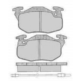 Jeu de 4 plaquettes de frein avant EICHER pour Peugeot 106 205 Citroen Saxo Renault Clio B110588
