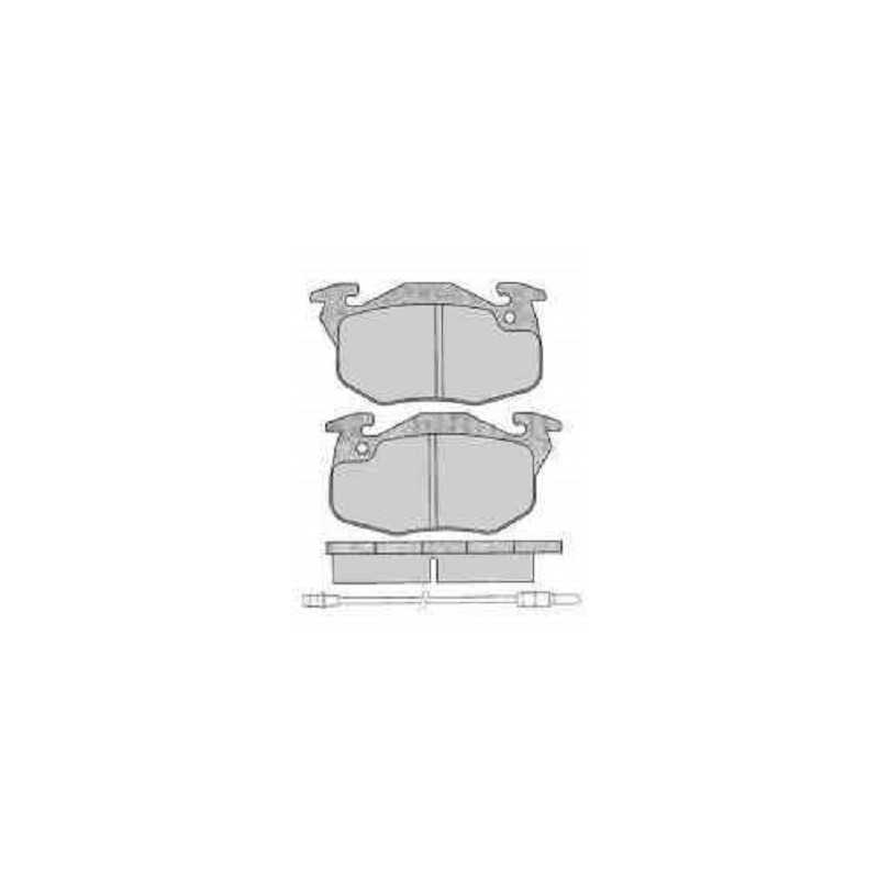Jeu de 4 plaquettes de frein avant EICHER pour Peugeot 106 205 Citroen Saxo Renault Clio B110588