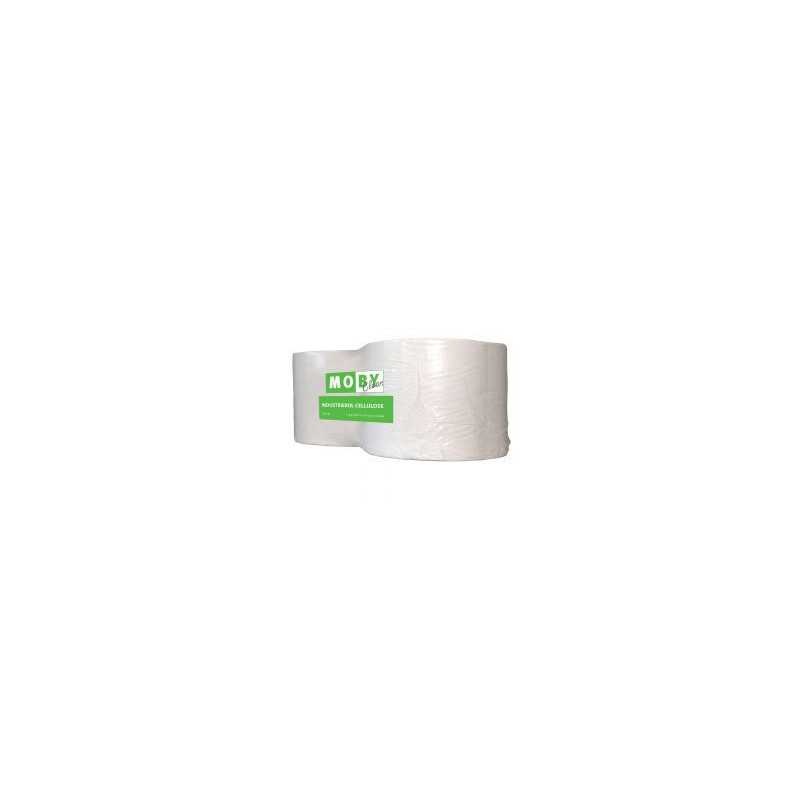 2 Rouleaux de papier Cellullose 1 couche 950 m x 24 cm Blanc CELLUA1 2 Rouleaux de papier Cellullose 1 couche 950 m x 24 cm Blanc CELLUA1