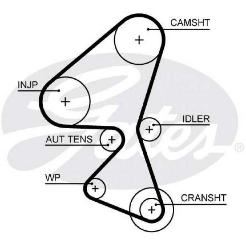 Courroie de distribution GATES pour Citroen C3 DS3 Ford Fiesta Peugeot 206 207 208 2008 1.4 G5657XS