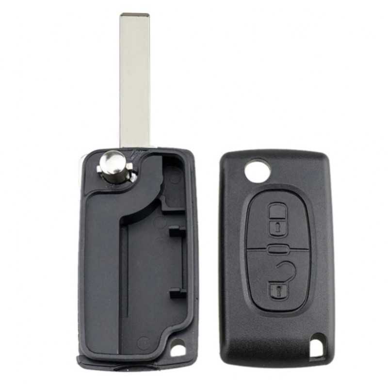 Clé vierge à tailler télécommande 2 boutons Cadox PSA29 pour peugeot 106 206  306 406, au meilleur prix 4.58 sur DGJAUTO