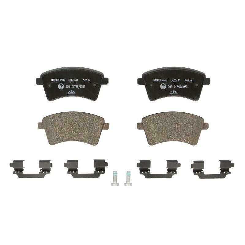 Jeu de 4 plaquettes de frein avant ATE pour Renault Kangoo Be Bop Express Grand Kangoo 130460-2741-2 Jeu de 4 plaquettes de frein avant ATE pour Renault Kangoo Be Bop Express Grand Kangoo 130460-2741-2