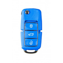 Telecommade universelle avec Coque de clé Bleue KeyEcu X007 Bleue
