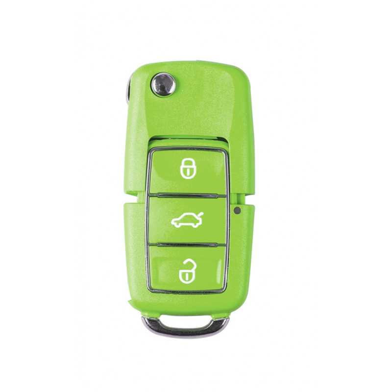 Telecommade universelle avec Coque de clé verte KeyEcu X007 - Vert