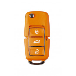 Telecommade universelle avec Coque de clé orange KeyEcu X007 - ORANGE