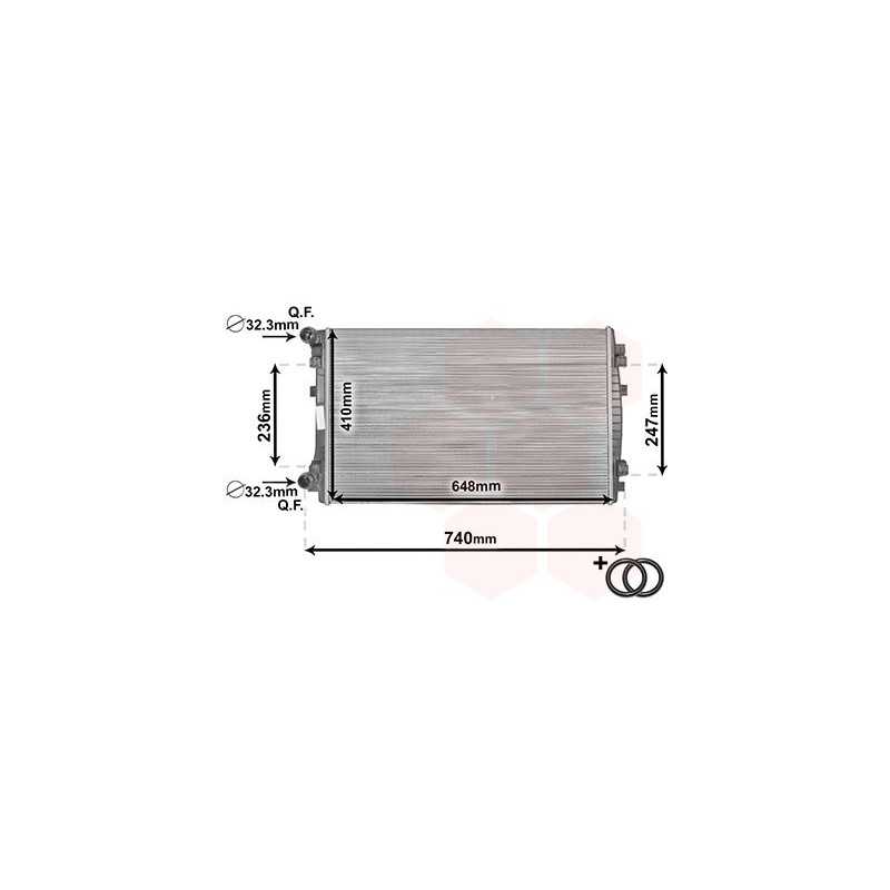 Radiateur moteur pour Audi A3 Q2 Q3 Seat Ateca Leon Skoda Octavia Superb Yeti Vw Golf Passat Touran 1.6 tdi R14389