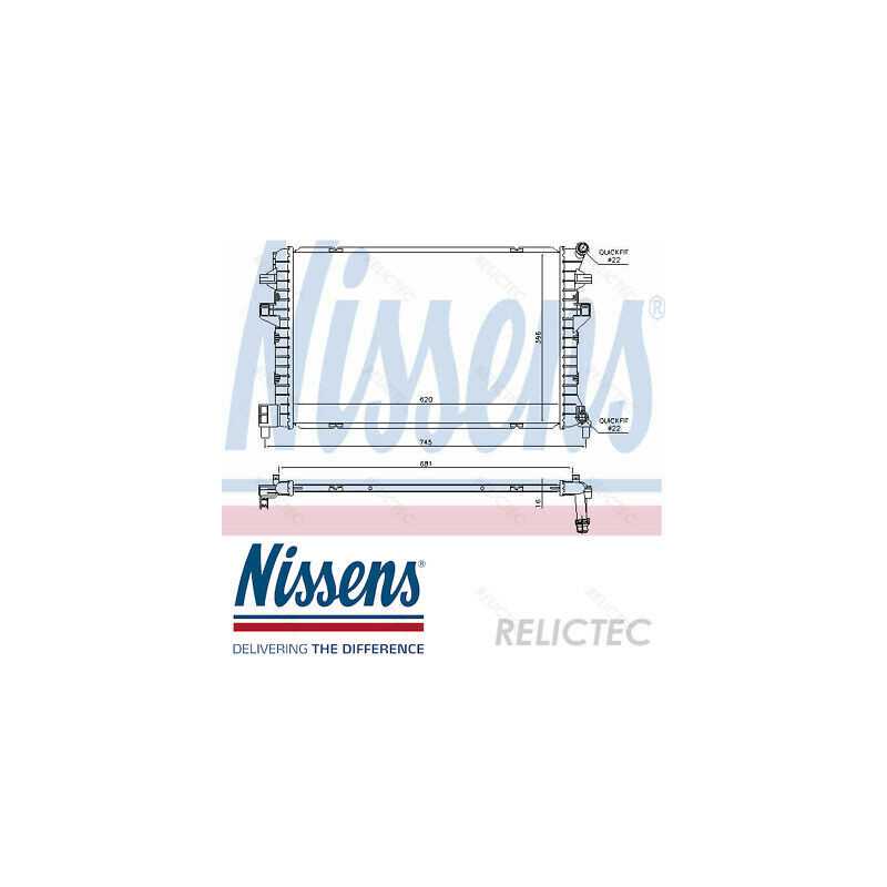 Radiateur moteur pour Vw Golf VII  1.6 TDI