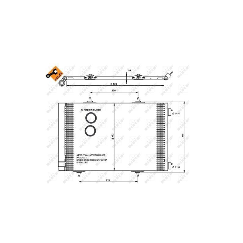 Condensateur de climatisation 35779