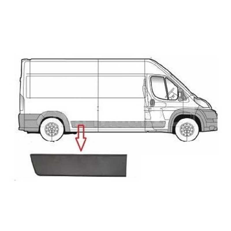 Baguette de protection latérale droite pour Citroen Jumper Fiat Ducato Peugeot Boxer M1313