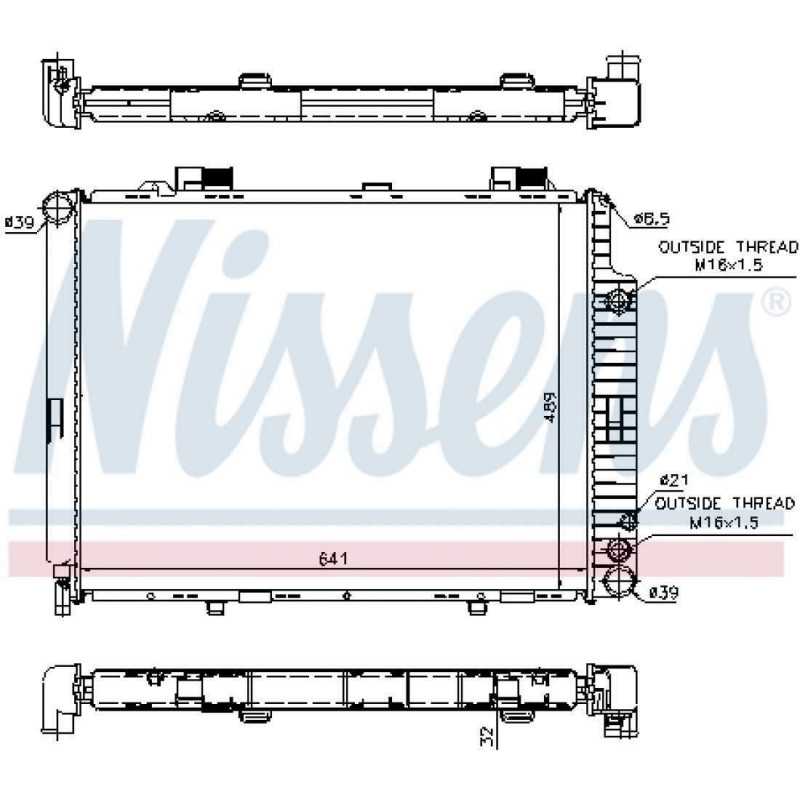 Radiateur moteur pour Mercedes Classe E W210 s210 r10418