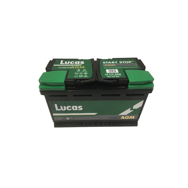 Batterie de démarrage Lucas AGM L4 LF115 12V 80Ah / 800A