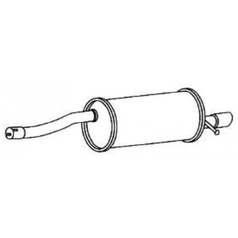 Silencieux arrière ROMAX pour Dancia Sandero STEPWAY 1.6 Sortie Chrome
