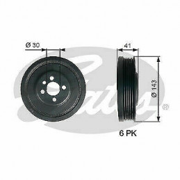 copy of Poulie damper pour Audi Ford...
