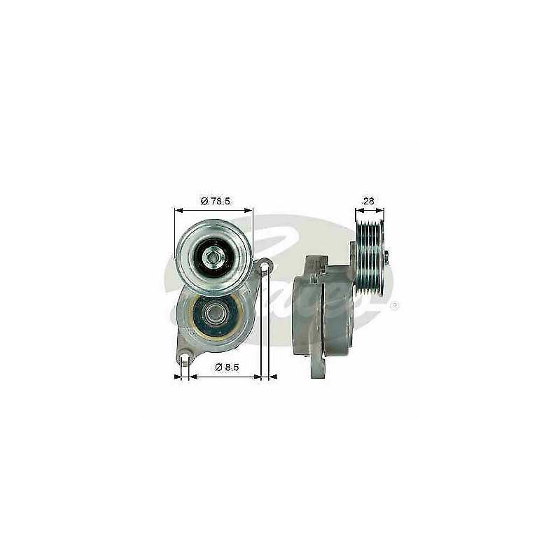 Galet tendeur de courroie d'accessoire GATES pour Mazda 3 T39103 Galet tendeur de courroie d'accessoire GATES pour Mazda 3 T39103