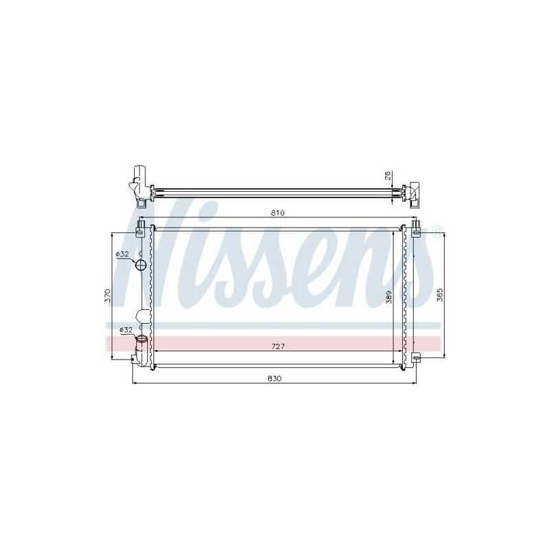 Radiateur moteur pour Nissan Interstar Opel Movano Renault Master 2 R10970