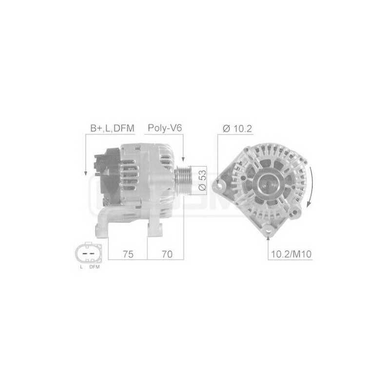 Alternateur MESSMER pour Bmw Série 3 X3 X5 Land Rover Freelander 2.0 3.0 210530A