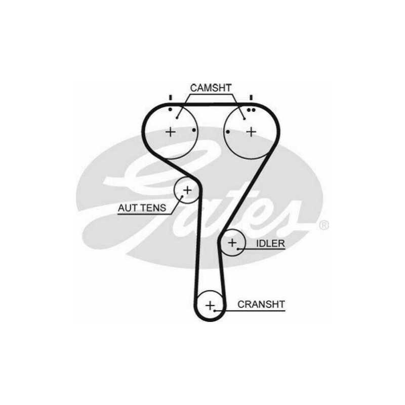 Courroie de distribution GATES pour Audi A1 A3 A5 Q3 Seat Ibiza Leon Skoda Fabia Octavia Yeti Vw Golf 6 7 5680XS