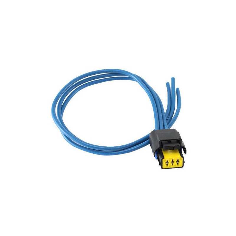 Fiche connectique avec faisceau de capteur de pression de rampe de carburant Citroen Peugeot S3914 Fiche connectique avec faisceau de capteur de pression de rampe de carburant Citroen Peugeot S3914
