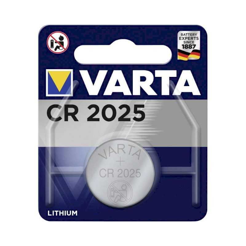 1 PILE CR2025 LITHIUM 3V 165mAh VARTA CR2025