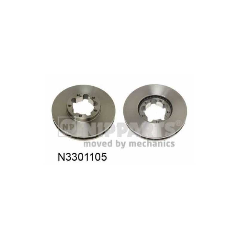 Jeu de 2 Disques de frein avant pour Nissan Cabstar NT400 épaisseur 28mm