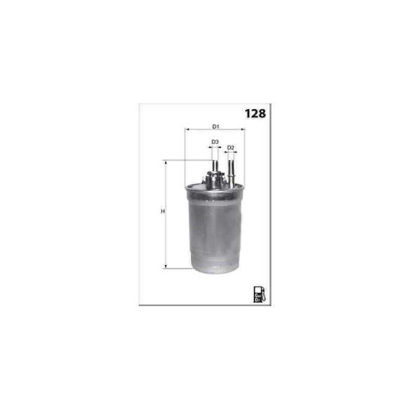 Filtre à carburant MECAFILTER pour Nissan Juke Pulsar 1.5 dci 110cv A121030