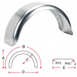 Pare boue simple rond pour jantes 14-15 pouces D34002/1