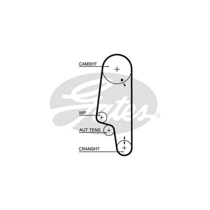 Courroie de distribution GATES pour VW Seat G5427XS Courroie de distribution GATES pour VW Seat G5427XS