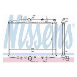 Radiateur moteur pour Citroen C5 Peugeot 406 607 R10827