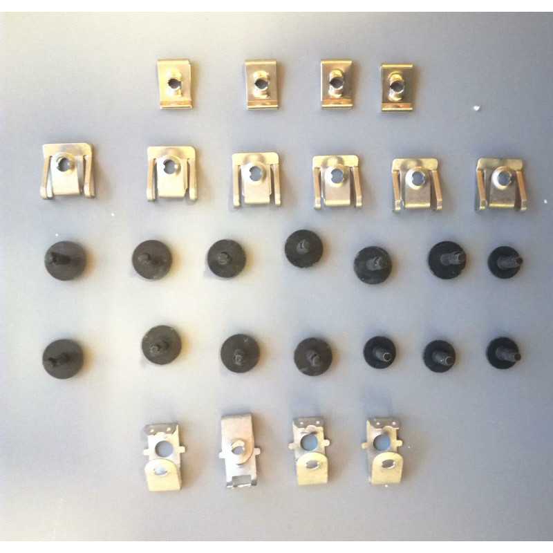 Kit de clips pour protections de moteur pour Audi A4 S4 de 11/07 à 10/11 RX90238 Kit de clips pour protections de moteur pour Audi A4 S4 de 11/07 à 10/11 RX90238
