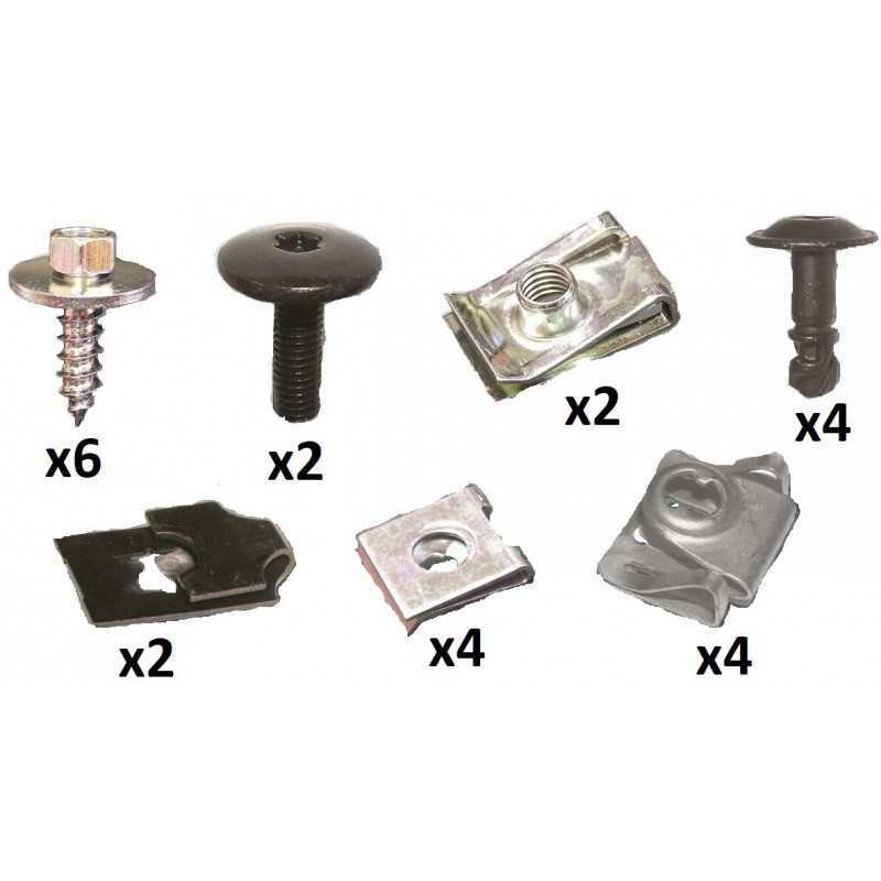 Kit de clips pour protections de moteur pour Bmw 5 (E60/E61) de 06/03 à 06/10 RX90210
