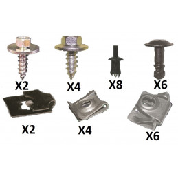 Kit de clips pour protections de moteur pour BMW 3 de 11/04 à 08/08 RX90209