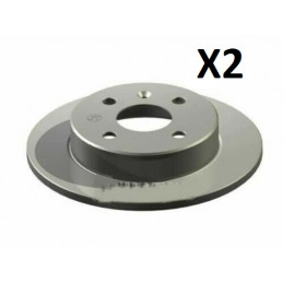 Jeu de 2 Disques de frein arrière EICHER pour Opel Astra G H 14" 104720189