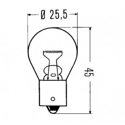 Ampoule P21W 12V 21W Douille BA15S N 13092