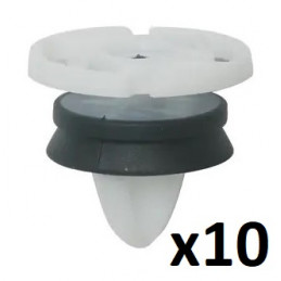 10 Clips, rivets panneau de porte pour Renault Mégane 42622